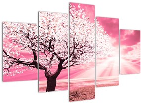 Rózsaszín fa képe (150x105 cm)
