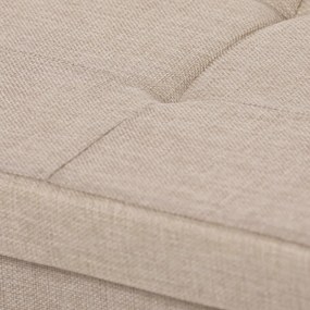 Zsámoly Tárolóhellyel, Krémszínű Szövet Kárpitozással. TAB-462 Belföldi Raktárról