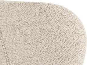 MAZZONI EXPORT ALTEA Krémszínű (Monza 90 szövet) / fekete lábak – MODERN BOUCLÉ KÁRPITOZOTT SZÉK NAPPALIBA, ÉTKEZŐBE ÉS KONYHÁBA