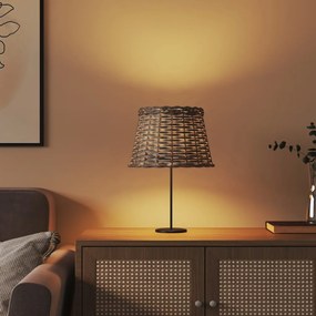 barna fonott lámpaernyő Ø25 x 17 cm