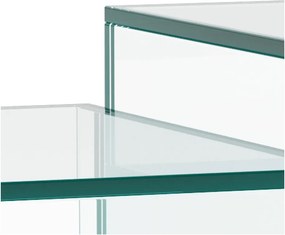 Üveg dohányzóasztal szett 2 db-os 50x50 cm Dice – Actona