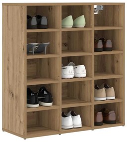 Cipősszekrény kézműves tölgy 77.5 x 30 x 83.5 cm Faanyag