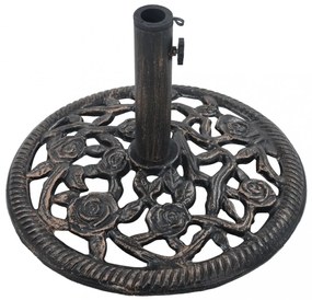 bronzszínű öntöttvas napernyőtalp 12 kg 48 cm