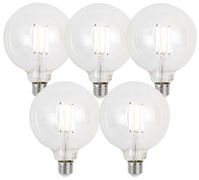 5 darabos intelligens E27 dimmelhető LED izzókészlet G125 átlátszó 7W 806 lm 2700-6500K Zigbee