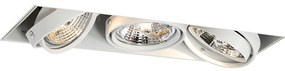 Beépített reflektor fehér GU10 AR70 keret nélküli 3-lámpás - Oneon