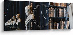 Kép - A könyvtárban (órával) (90x30 cm)
