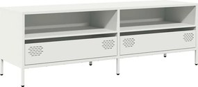 vidaXL fehér hidegen hengerelt acél TV-szekrény 135 x 39 x 43,5 cm