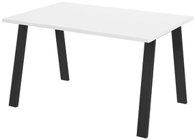 Asztal Tucson 141Fehér, 75x90x138cm, Laminált forgácslap, Fém