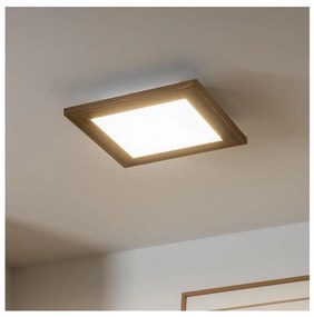 Brilagi - LED Dimmelhető lámpa SLIMFRAME WOOD LED/25W/230V 34x34 cm + távirányító