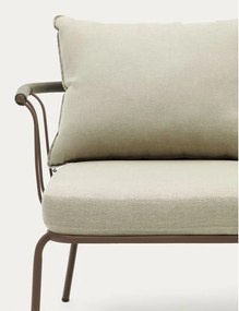 Világoszöld-bézs kerti kanapé Salguer – Kave Home