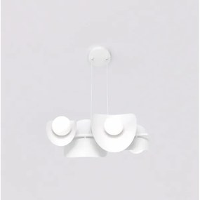 ELEMENTI kábeles csillár 4xG9/8W/230V, fehér