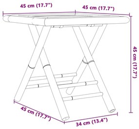 3 részes bambusz bisztrószett