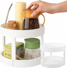 Forgó rendszerező a konyhába emeletes fűszertartó tál kerek