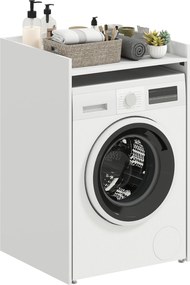 HOMCOM fürdőszobai mosógépszekrény nyitott polccal — helytakarékos mosórekesz kis fürdőkbe, 64 x 60 x 97,5 cm | Aosom