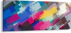 Kép - Színes ecsetvonások (120x50 cm)
