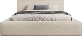 Nirello kárpitozott ágy 160x200 cm, ágyneműtartós - bézs buklé Quelle 03