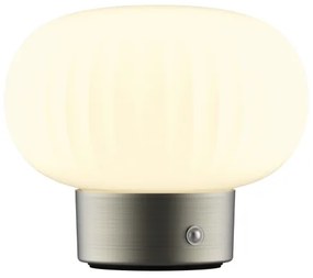 LED Dimmelhető érintős asztali lámpa LATTE LED/1,8W/5V USB 2000 mAh króm/fehér