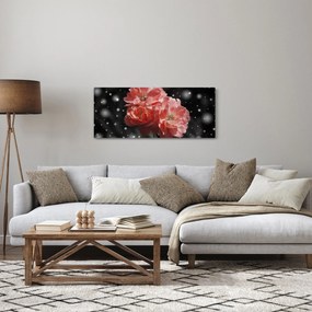 Rózsaszín virág képe (120x50 cm)