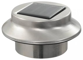 6 db kerek fehér kültéri napelemes LED lámpa, 12 cm