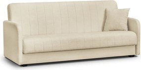 Sofa Rozkładana PORTO Jasnobeżowa Boucle