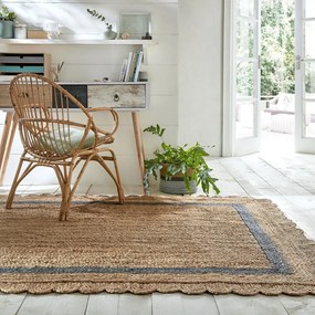Szürke-natúr színű kézi szövésű juta szőnyeg 120x170 cm Grace Grey – Flair Rugs
