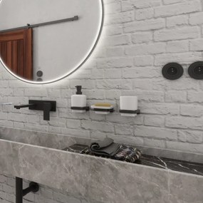 NIMCO MAC 2905831K-T-90-Fali szappanadagoló és fogkefe állvány MAYA 320 mm