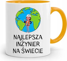 Mérnöknek Sárga Ajándék Bögre fényképes nyomtatással