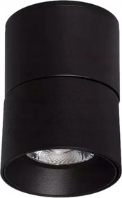 Állítható Led mennyezeti spot lámpa 7W fekete kerek cső 3000K Abruzzo