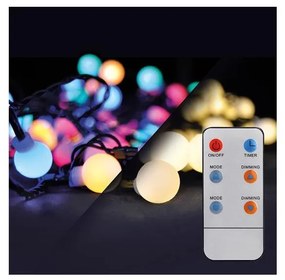 Solight 1V08-RGB - LED RGB Szabályozható kültéri karácsonyi lánc 15 m 100xLED/230V