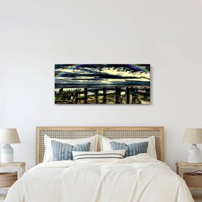 Szivárvány a tenger felett képe (120x50 cm)