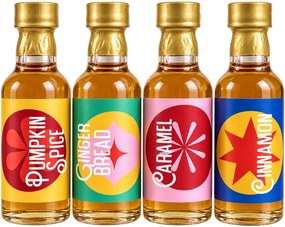 SANTA'S SYRUP SLEIGH téli szirup válogatás, 4 x 45 ml