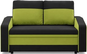 Hewlet kanapé, szövet anyag, fekete - zöld