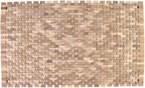 Csúszásgátló szőnyeg teakfa 80,5 x 48 cm natúr