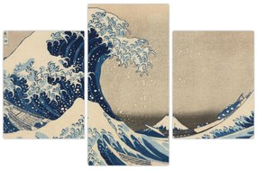 Kép - Katsushika Hokusai, Under the Wave off Kanagawa, reprodukciók (90x60 cm)