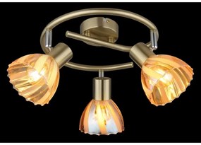 Globo 54315M-3 - Spotlámpa ZACHERY 3xE14/40W/230V arany