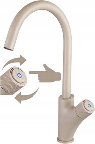 Konyhai Csaptelep Bézs Press On-off Mosogatóhoz Q