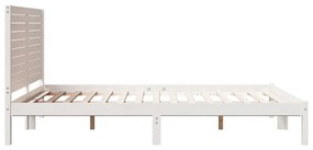 fehér tömör fa extra hosszú ágykeret matrac nélkül 160 x 210 cm