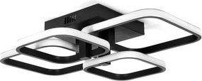 DOMENOLED 292 KWADRAT Modern LED Mennyezeti Lámpa Fekete LED IP20