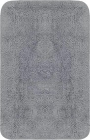 3 darabos szürke szövet fürdőszobaszőnyeg-garnitúra