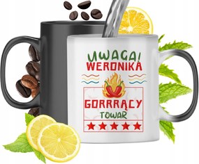 Varázsbögre Veronikának Fekete Matt Nyomtatott Képpel 330ml