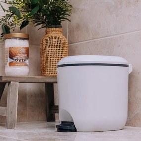 Fehér műanyag pedálos szemetes 3,5 l Mode – Addis