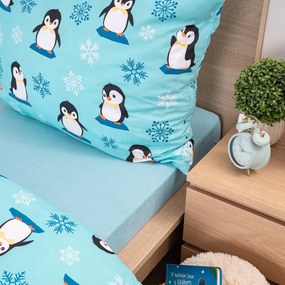 4Home frottír lepedő világoskék, 90 x 200 cm