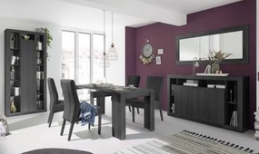 RIMINI tükör laminált fekete kőris