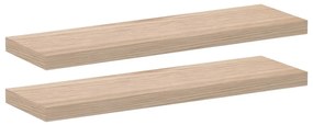 2 db szerelt fa függőpolc 80 x 23,5 x 4 cm