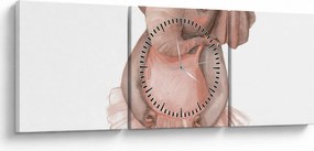Kép - Akvarell állatka N⁰5 (órával) (90x30 cm)
