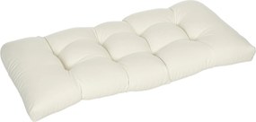 Outsunny 2-Fős Pad Kárpitozás 110x48x8 cm Téglalap Karpit Belső és Külső Használatra Mosogatógépben Mosható 8 Öltéssel és Kényelmes Ülőhely Kényelmes