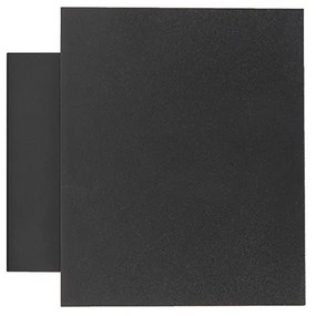 Design fali lámpa fekete és arany színben, téglalap alakú - Sola