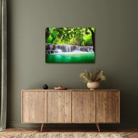 Kép egy vízesésről Kanchanaburiban, Thaiföldön (70x50 cm)