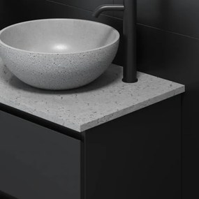 BATH DELUXE 06-039-19-23-00 - BERGEN ráépíthető mosdó, átmérő 39 cm, beton/szürke