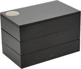 Ékszertartó fekete összecsukható fésülködőasztal doboz Spindle XX